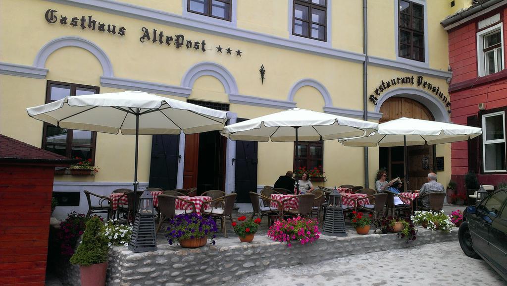 Pensiunea Gasthaus Alte Post Sighişoara Exteriör bild